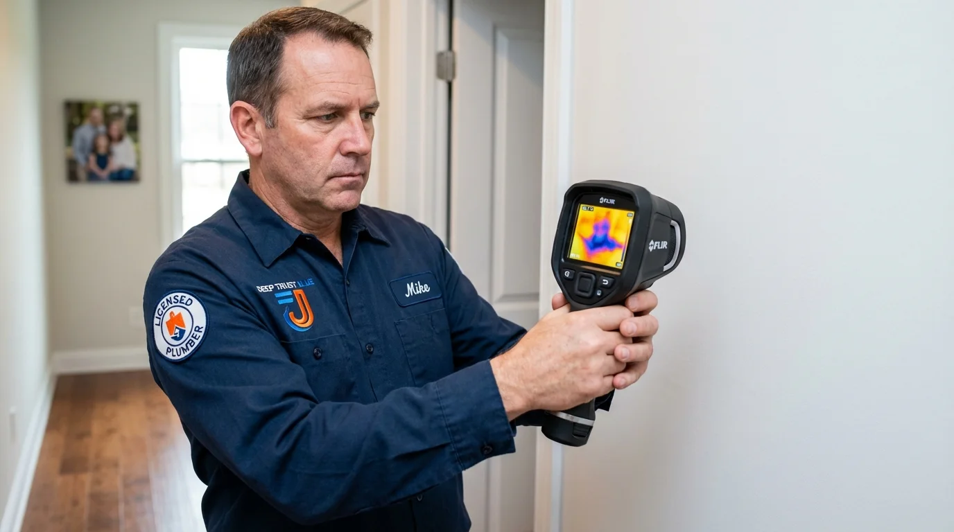 Thermal imaging leak detection by Johns Plumbing LLC in Taylor